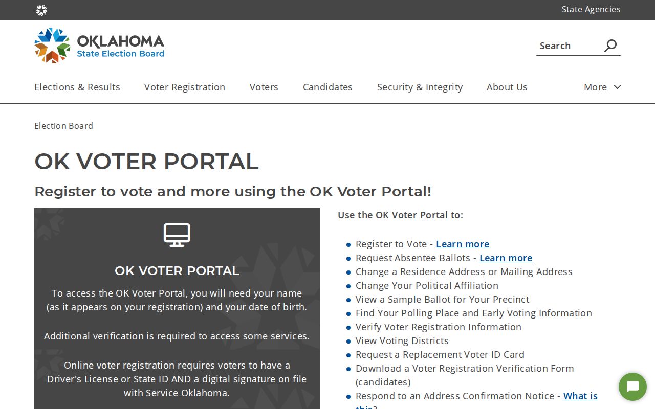 Yukon residents directory Oklahoma Voter Portal